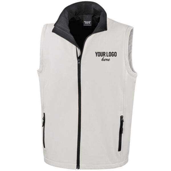 NavyTee - Men's Printable Softshell Bodywarmer with Recycled Fleece Inner Thumbnail